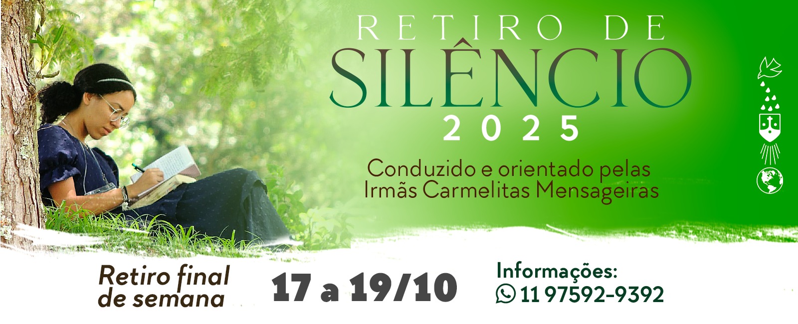 Retiro de silêncio- 17 a 19 de outubro de 2025